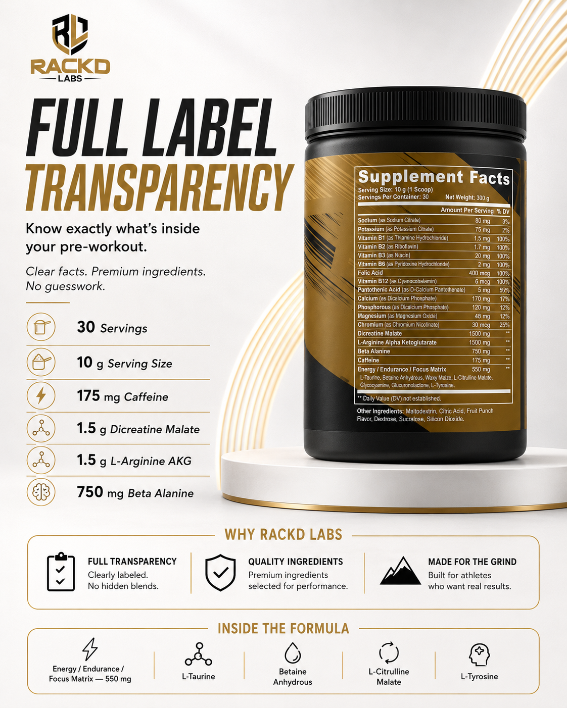 Hyper Pump Pre-Workout (Fruit Punch)
